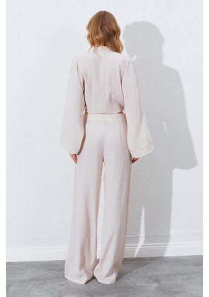 Kadın Bej Palazzo Pantolon indirimleri