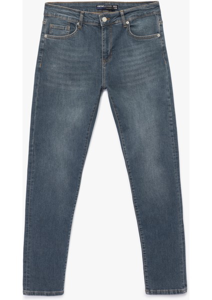 Pamuklu Normal Bel Cep Detaylı Skinny Fit Jean Pantolon - Michael Jean