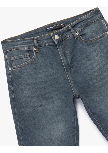 Pamuklu Normal Bel Cep Detaylı Skinny Fit Jean Pantolon - Michael Jean modelleri