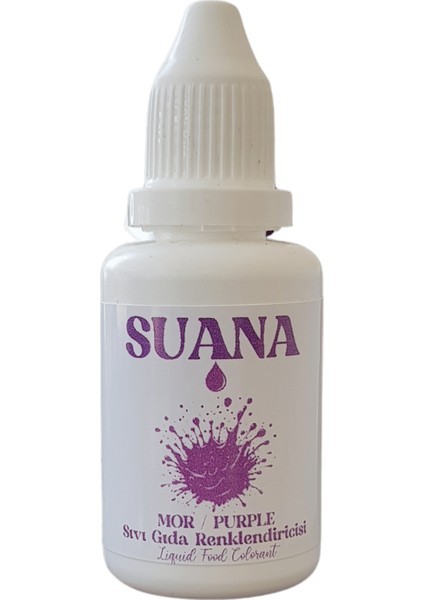 Suana Sıvı Gıda Boyası 20 ml Mor
