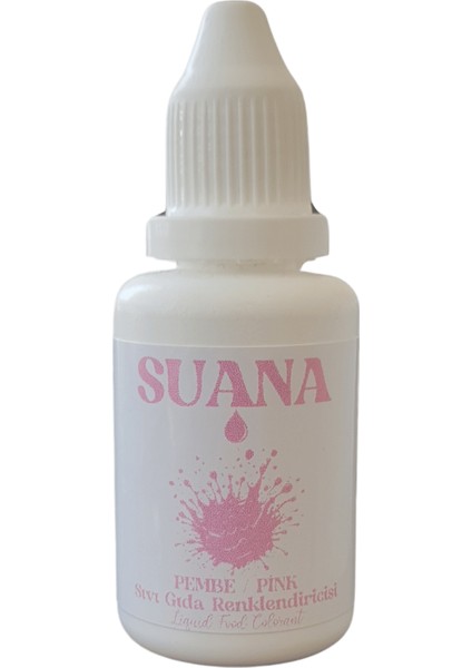 Suana Sıvı Gıda Boyası 20 ml Pembe