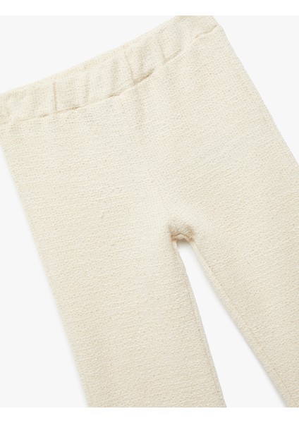 Pamuklu Beli Lastikli Basic Ispanyol Paça Pantolon modelleri