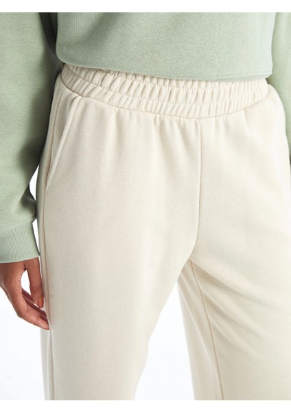 Xsıde Bej Kadın Beli Lastikli Düz Jogger Eşofman Altı modelleri
