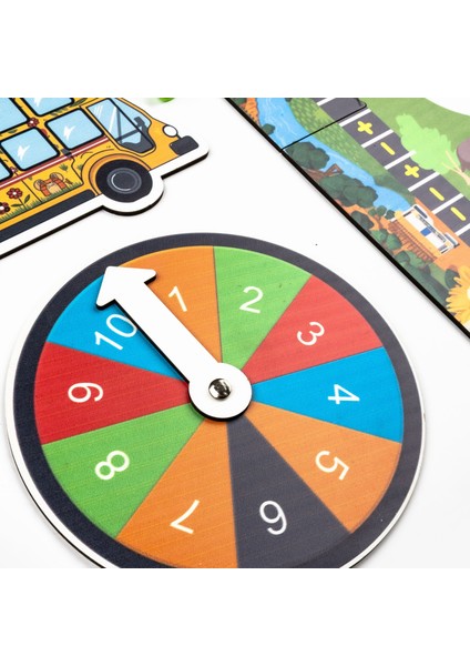 Kanguru Matematik Safari Otobüs Oyunu - Toplama & Çıkarma Işlemi | 2-4 Oyuncu | Müfredata Uyumlu / 5-6 Yaş fırsatları