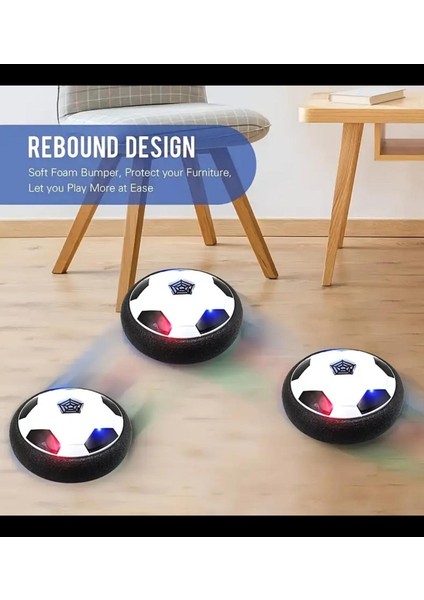 LED Işıklı Uçan Futbol Topu - Dayanıklı, Köpük Tamponlu Hava Yüzen Dış Mekan Eğlencesi Için modelleri
