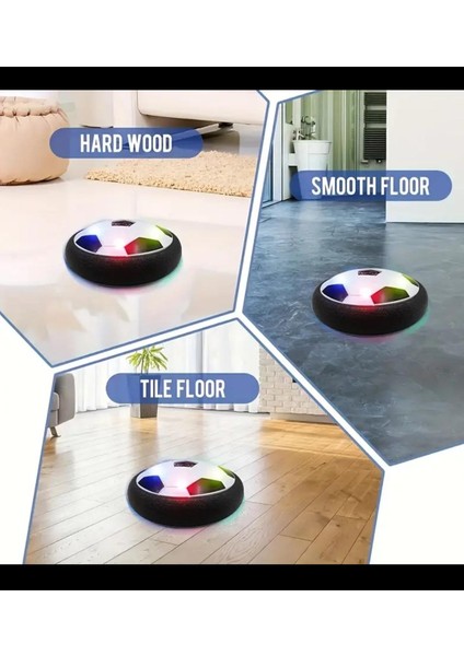 LED Işıklı Uçan Futbol Topu - Dayanıklı, Köpük Tamponlu Hava Yüzen Dış Mekan Eğlencesi Için fırsatları