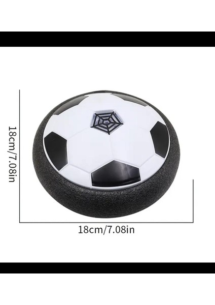 LED Işıklı Uçan Futbol Topu - Dayanıklı, Köpük Tamponlu Hava Yüzen Dış Mekan Eğlencesi Için