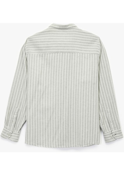 Düğmeli Yaka Pamuklu Regular Fit Uzun Kollu Gömlek fırsatları