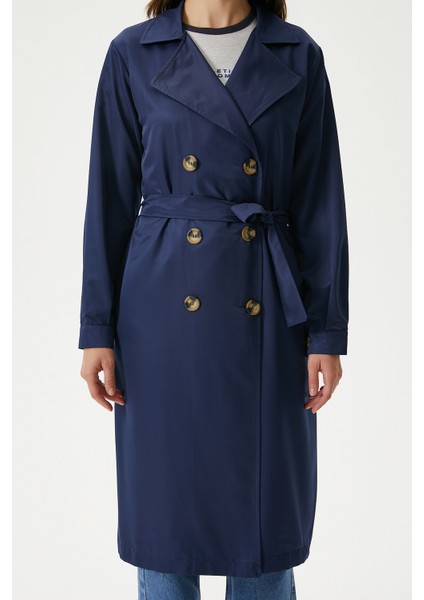 Kadın Light Mevsimlik Lacivert Trençkot fırsatları