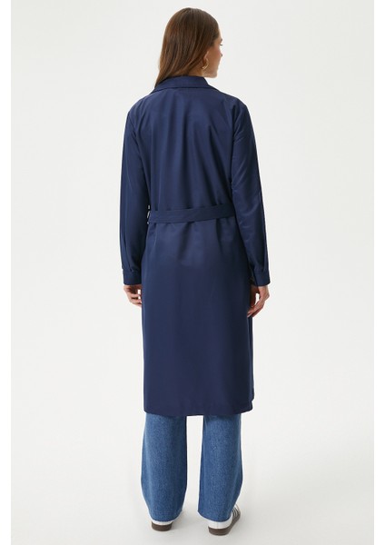 Kadın Light Mevsimlik Lacivert Trençkot indirimleri
