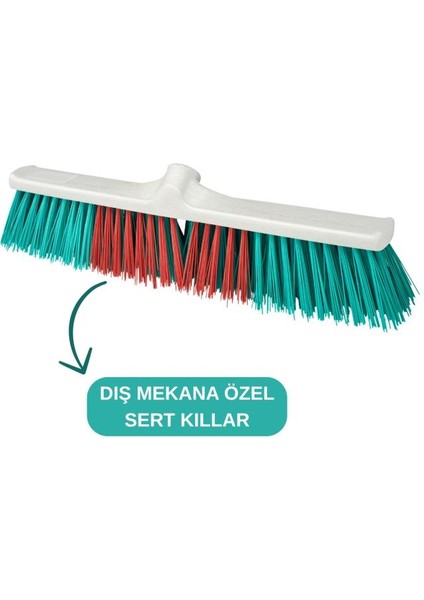 Meydan Dış Mekan Fırçası 50 cm, Park Bahçe Yaprak Moloz Süpürme Toplama Süpürgesi Sert Çalı Fırça modelleri
