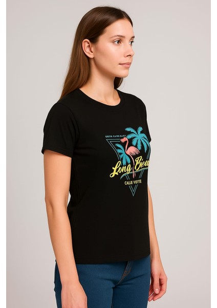 Baskılı Desenli T-Shirt %100 Pamuk fiyatları