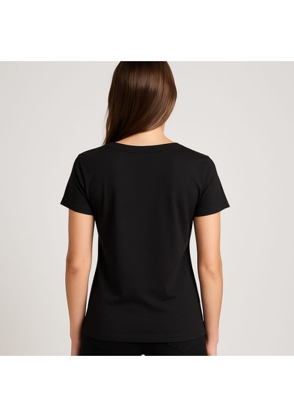 Baskılı Desenli T-Shirt %100 Pamuk modelleri