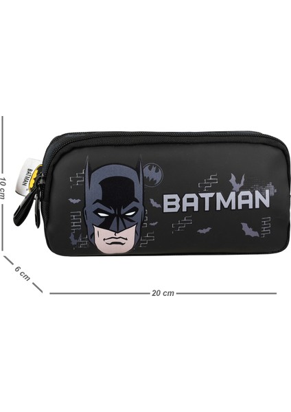 Batman Temalı Sırt Çantası ve Kalemlik Seti Su Geçirmez Tasarım ile Modern Kullanım