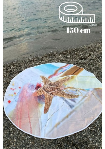 Yuvarlak Plaj, Kamp, Piknik Örtüsü Çap 150 cm