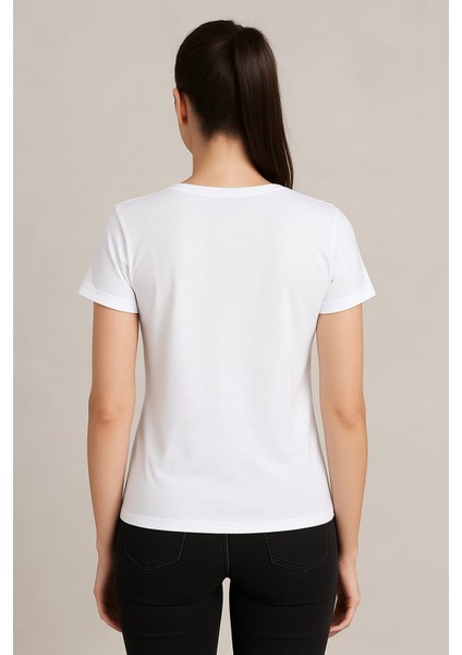 Baskılı Desenli T-Shirt %100 Pamuk fiyatları