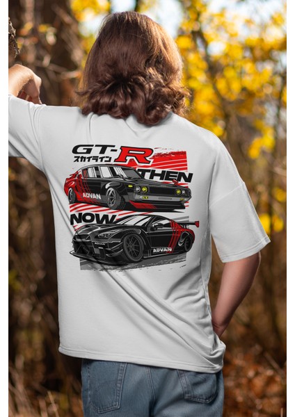 Unisex Nissan Gtr Baskılı Oversize Tshirt
