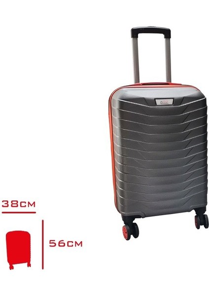 Sısus Travel Valiz Kabin Boy Antrasit/turuncu Zeus
