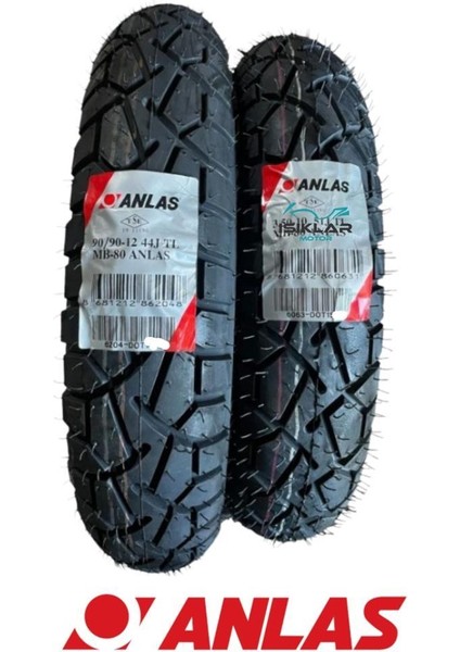 Kuba XF110 Ön Arka Lastik Takım Anlas MB 80 2025 Üretim ANL0018