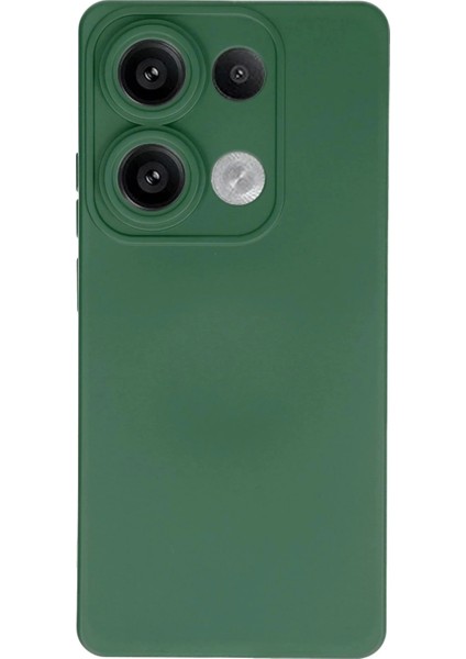 Xiaomi Redmi Note 13 Pro 4g Kılıf Nano Içi Kadife Silikon - Koyu Yeşil