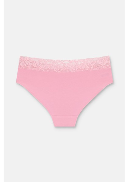 3 Lü Pamuklu Brazilian Şort - Ekru/Vizon/Pembe indirimleri