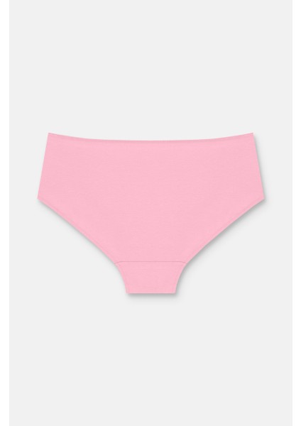 3'lü Paket Yüksek Bel Slip Külot - Ekru - Vizon - Pembe L