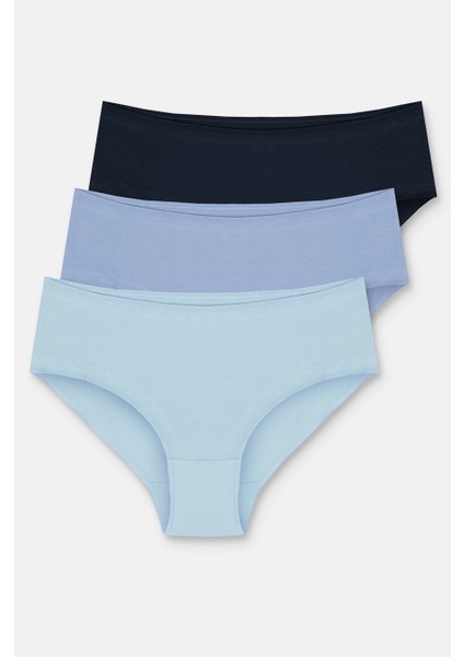 3'lü Paket Yüksek Bel Slip Külot