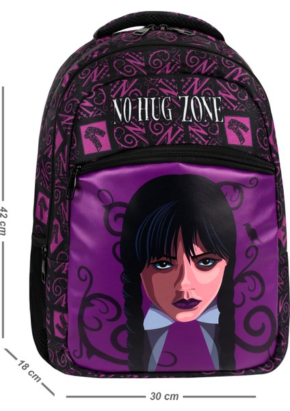 Wednesday Lisanslı Ergonomik Ilkokul Çantası ve Kalemlik Dayanıklı Malzeme, Su Geçirmez Tasarım fiyatları