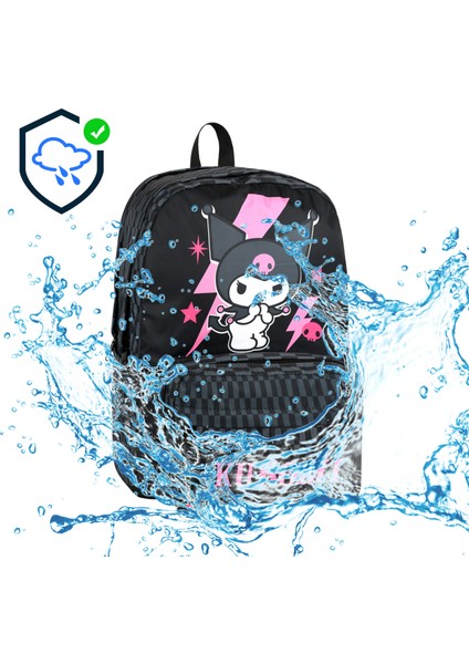 Kuromi Lisanslı Ilkokul Çantası Ortopedik, Çok Gözlü ve Su Geçirmez Tasarım modelleri
