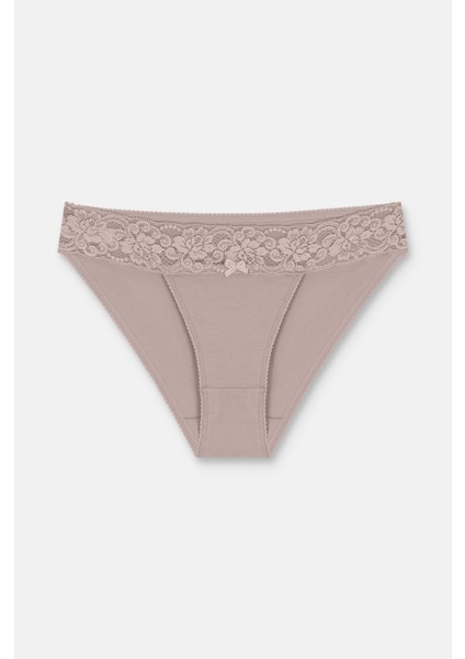 3 Lü Dantel Koton Slip Külot modelleri