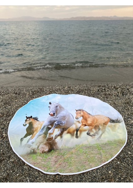 Yuvarlak Plaj, Kamp, Piknik Örtüsü Çap 150 cm modelleri