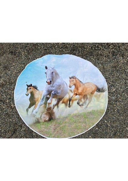 Yuvarlak Plaj, Kamp, Piknik Örtüsü Çap 150 cm