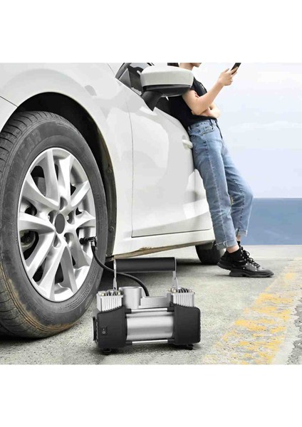 İyisi Yok Çift Pistonlu Set 150 Psi 85 Lt Araba Bot Lastik Şişirme Pompası indirimleri