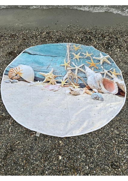 Yuvarlak Plaj, Kamp, Piknik Örtüsü Çap 150 cm