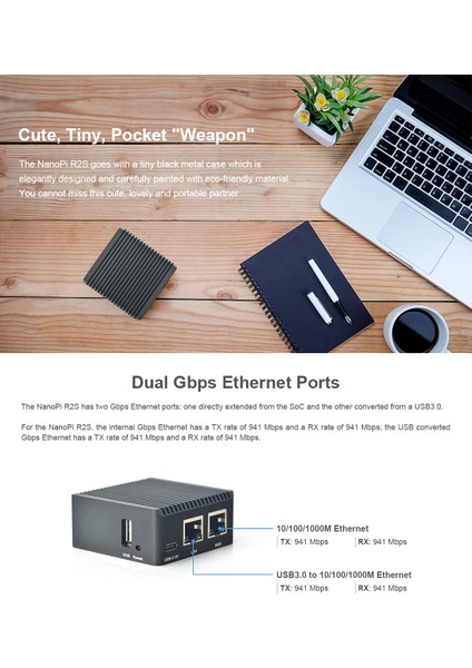 Friendly Elec Nanopi R2S – Geliştirme Kartı (Kasasız Versiyon) indirimleri