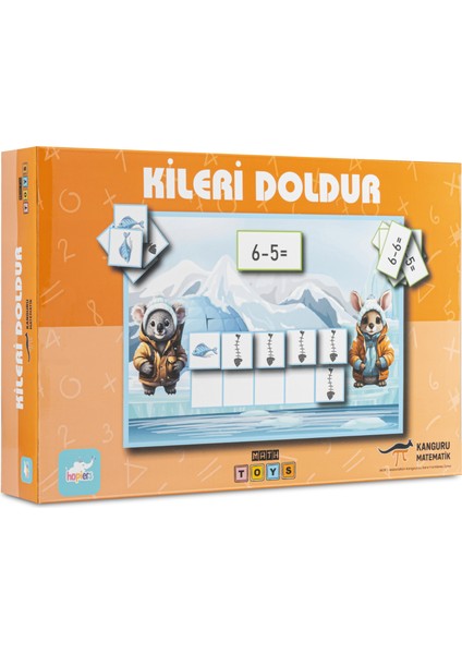 Kanguru Matematik Kileri Doldur Oyunu - Çıkarma Işlemi Öğrenme Ilkokula Hazırlık / 5-6 Yaş
