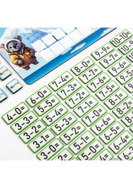 Kanguru Matematik Kileri Doldur Oyunu - Çıkarma Işlemi Öğrenme Ilkokula Hazırlık / 5-6 Yaş indirimleri