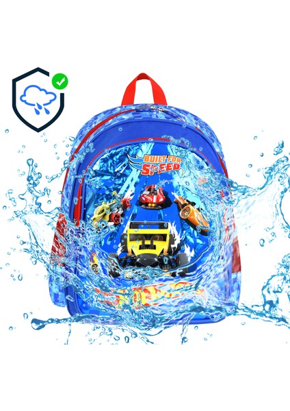 Hot Wheels Lisanslı Ergonomik Ilkokul Çantası ve Kalemlik Dayanıklı Malzeme, Su Geçirmez Tasarım fırsatları