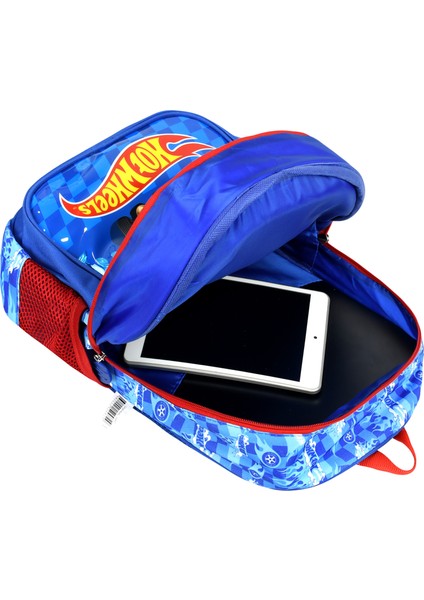 Hot Wheels Lisanslı Ergonomik Ilkokul Çantası ve Kalemlik Dayanıklı Malzeme, Su Geçirmez Tasarım