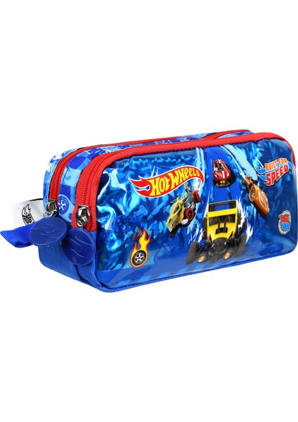 Hot Wheels Lisanslı Ergonomik Ilkokul Çantası ve Kalemlik Dayanıklı Malzeme, Su Geçirmez Tasarım
