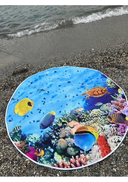 Yuvarlak Plaj, Kamp, Piknik Örtüsü Çap 150 cm modelleri
