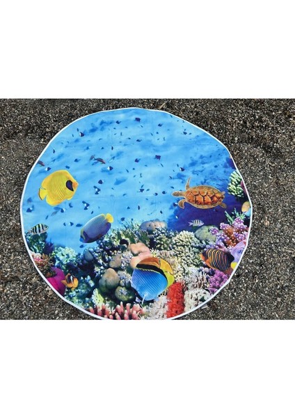Yuvarlak Plaj, Kamp, Piknik Örtüsü Çap 150 cm fırsatları
