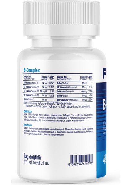B-Complex - 45 Kapsül x 2 Adet fiyatları