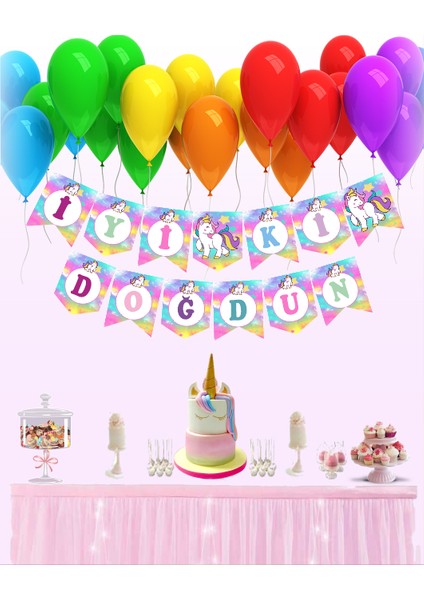 Unicorn Temalı Uzar Yazı Banner