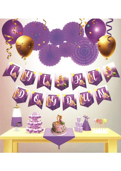Rapunzel Temalı Uzar Yazı Banner