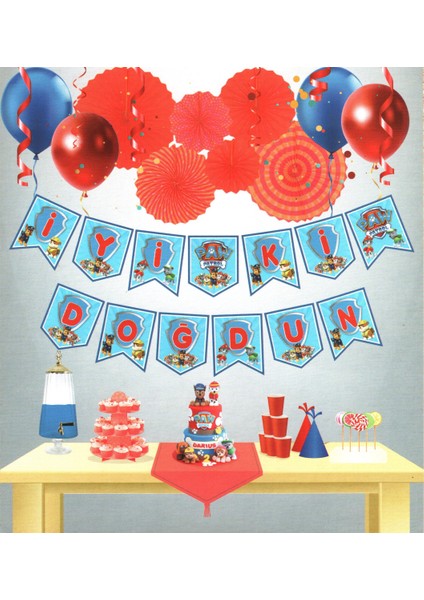 Paw Patrol Temalı Uzar Yazı Banner