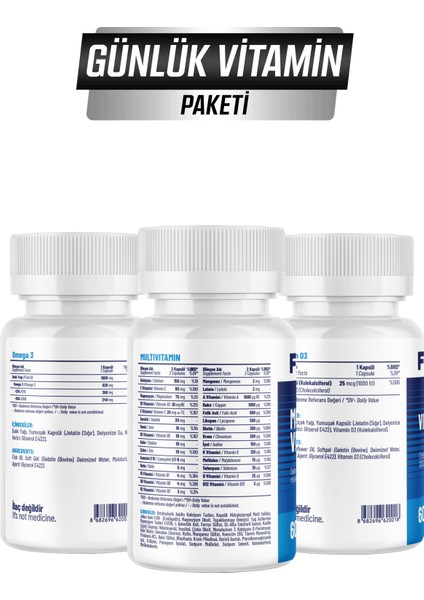 Günlük Vitamin Paketi x 2 Paket fiyatları