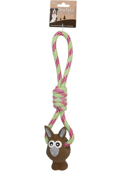 Düğümlü Ipli Peluş Eşek 42CM