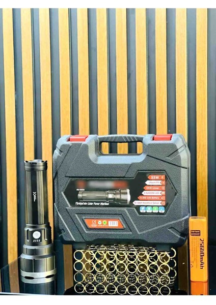 55W Şarjlı El Feneri Tip Büyüteç Camlı PD-13000 Profesyonel Büyük Fener 5500 Lümen fiyatları