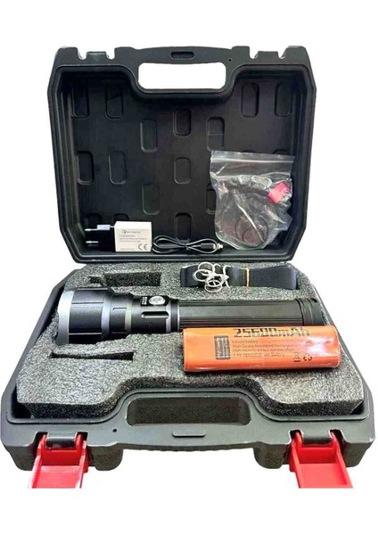 55W Şarjlı El Feneri Tip Büyüteç Camlı PD-13000 Profesyonel Büyük Fener 5500 Lümen modelleri